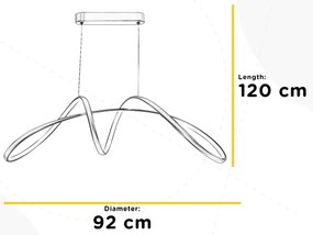 ONLI - LED Luster na lanku INFINITY LED/50W/230V 4500K matný chróm