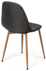 Noela Látková jedálenská stolička MARIE tmavo šedá