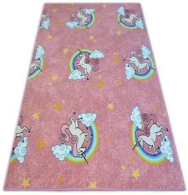 Detský koberec UNICORN JEDNOROŽEC ružový