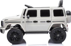 LEAN CARS Akumulátorové vozidlo Mercedes G 4x4 24 V 2580, biele
