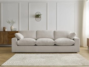 Béžová menčestrová pohovka 250 cm Belair – Bobochic Paris