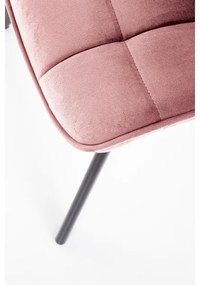 Jedálenská stolička COMORO, 1 ks, ružová