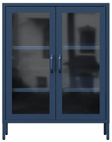 Vitrína GINA, 800 x 1015 x 400 mm, Modern: tmavomodrá farba