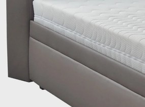 Posteľ Evita 180x200 cm, kávová ekokoža, bez matracov