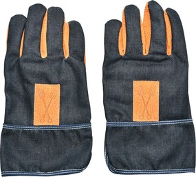 Modro-oranžové záhradnícke rukavice Esschert Design Denim