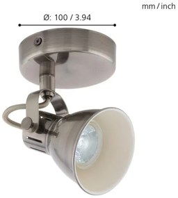 Eglo 96552 - LED Bodové svietidlo SERAS 1xGU10/3,3W/230V