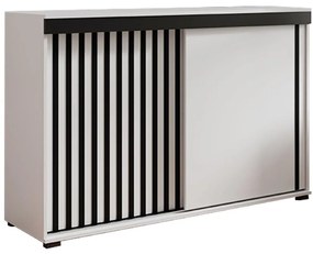 Komoda Malani 120 biela+čierna