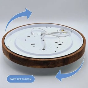 Brilagi - LED Stropné svietidlo CARVALHO SLIM 3xE27/60W/230V dub čerešňa pr. 47 cm