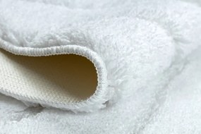 Kúpeľňový koberček SUPREME WAVES vlny, biely