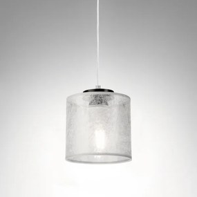 Luster na lanku ROSA 1xE27/60W/230V čierna/šedá