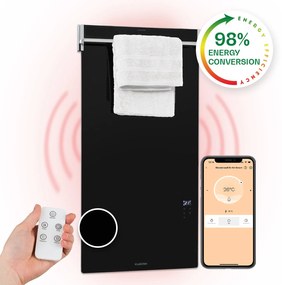 Hot Spot Crystal Spotless Smart, infračervený ohrievač, 750 W, aplikácia, čierny
