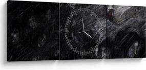 Obraz - Smútok a odriekanie (s hodinami) (90x30 cm)