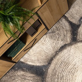 Dywany Łuszczów, Kusový koberec Fusion 9612 cream/beige, 160x220, béžová, kancelária