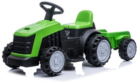 Elektrické autíčko Mini Traktor s prívesom zelené