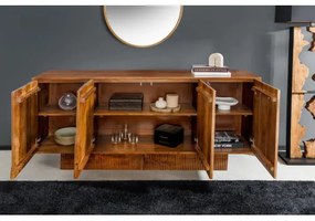 Komoda 46802 170cm Art Deko Drevo Mango Hnedé  - Komfort-nábytok