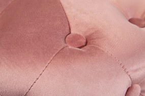 Dizajnová taburetka Rococo 37 cm staroružová