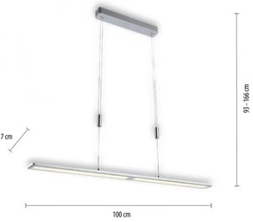 Paul Neuhaus 2565-95 - LED Stmievateľný luster so senzorom NIKA LED/35W/230V