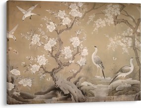 Obraz - Kreslená japonská krajina (70x50 cm)