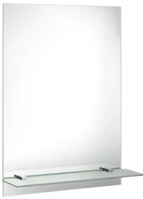 Aqualine Aqualine, Zrkadlo 50x70cm, vrátane závesov a otvorov pre polici, 22429