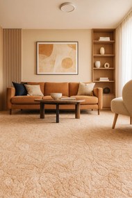 ITC, AKCIA: 65x780 cm Koberec metráž Bossanova 32, šíře, béžová, filc, detská izba