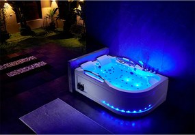 BPS-koupelny Hydromasážna vaňa HYD-NO-VE761L 180x120 ĽAVÁ s ohrevom vody