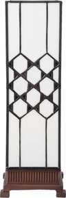 Stolná lampa Tiffany Roof - 12*12*36 cm E14 / max. 25 Watt