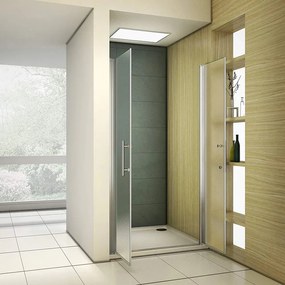 D‘Eluxe - SPRCHOVÉ DVERE - Sprchové dvere DOUBLE FRD -120xcm sprchové dvere pivotové dvojkrídlové matné - satin 6 chróm 75 195 75x195 61