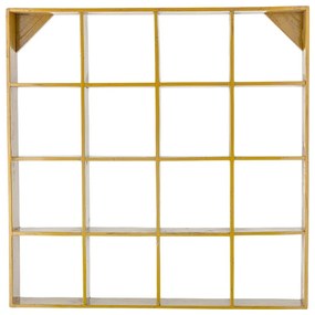 Žltá poschodová polica z recyklovaného dreva 10 cm Bekka – Bloomingville