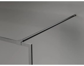 Mexen Kioto-F, sprchová zástena s rámom 80 x 202 cm, 8 mm grafit, grafitový profil, 800-080-104-66-40