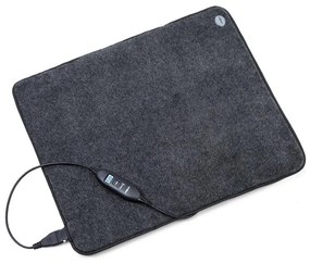 OneConcept Magic Carpet DLX, vyhrievacia podložka, 60 x 70 cm, 100 W, 4 teploty, časovač, antracitová