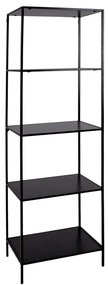 Čierna knižnica House Nordic Vita Shelf, 51 x 170 m