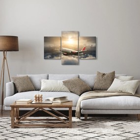 Obraz - Lietadlo v oblakoch (90x60 cm)