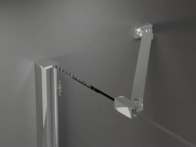 Mexen Velar Duo, sprchový kút s posuvnými dverami 100 x 90 cm, 8mm šedé sklo, chrómová, 871-100-090-42-01
