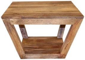 furniture-nabytek.cz - Konferenčný stôl s úložným priestorom z mangového dreva 60x40x60