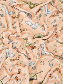 Deka mikroplyš Harry Potter 150 × 200 cm - Marhuľová