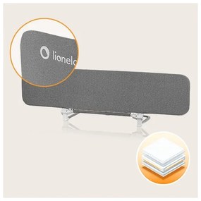 Lionelo - Bezpečnostná zábrana k posteli LORA XL tmavošedá