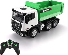 LEAN Toys Diaľkovo ovládaný sklápač RC 1:18, zelený