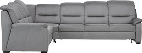 XXXLutz ROHOVÁ SEDAČKA, textil, sivá Beldomo Comfort - Sedačky - 000245036102