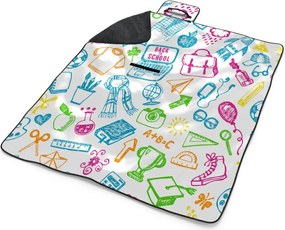 Sablio Plážová deka Farebná škola: 200x140 cm