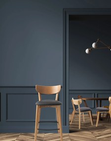 Barová stolička Pero (41114202), imitácia kože, čierna