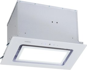 Klarstein Hektor Brilliant Edition, digestor, 52 cm, vstavaný, 506 m³/h, dotykové ovládanie, sklo, biely