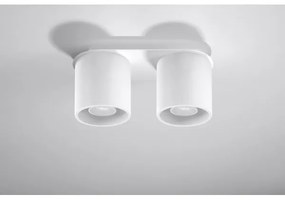 Sollux SL.0056 - Bodové svietidlo ORBIS 2 2xGU10/40W/230V biela