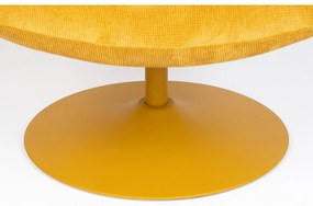 Okrovožlté zamatové kreslo Bubba – Zuiver