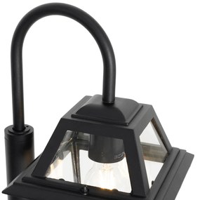 Klasická vonkajšia lampa čierna 135 cm IP44 - Berta