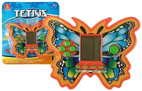 LEAN TOYS Elektronická hra Tetris v tvare motýľa - oranžová