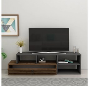 TV stolík/skrinka Nululo (orech svetlý + antracit) . Akcia -20%. Vlastná spoľahlivá doprava až k Vám domov. 1095160