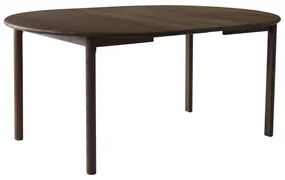 Hnedý okrúhly rozkladací jedálenský stôl z dubového dreva ø 120 cm Noor – Hammel Furniture