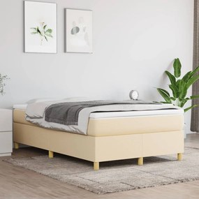 Boxspring posteľ s matracom krémový 120x200 cm látka 3144511