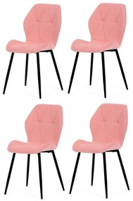 Sada jedálenských stoličiek CT-285 PINK2, 4 ks