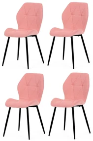 Sada jedálenských stoličiek CT-285 PINK2, 4 ks